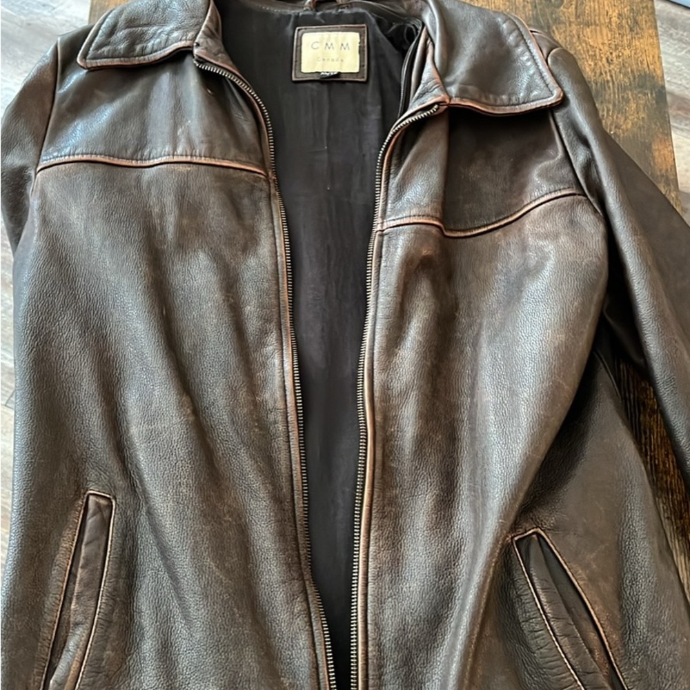 Men's Dark Brown Leather Jacket